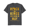Image of Kings Are Born In June Birthday T-Shirt for Black Men
