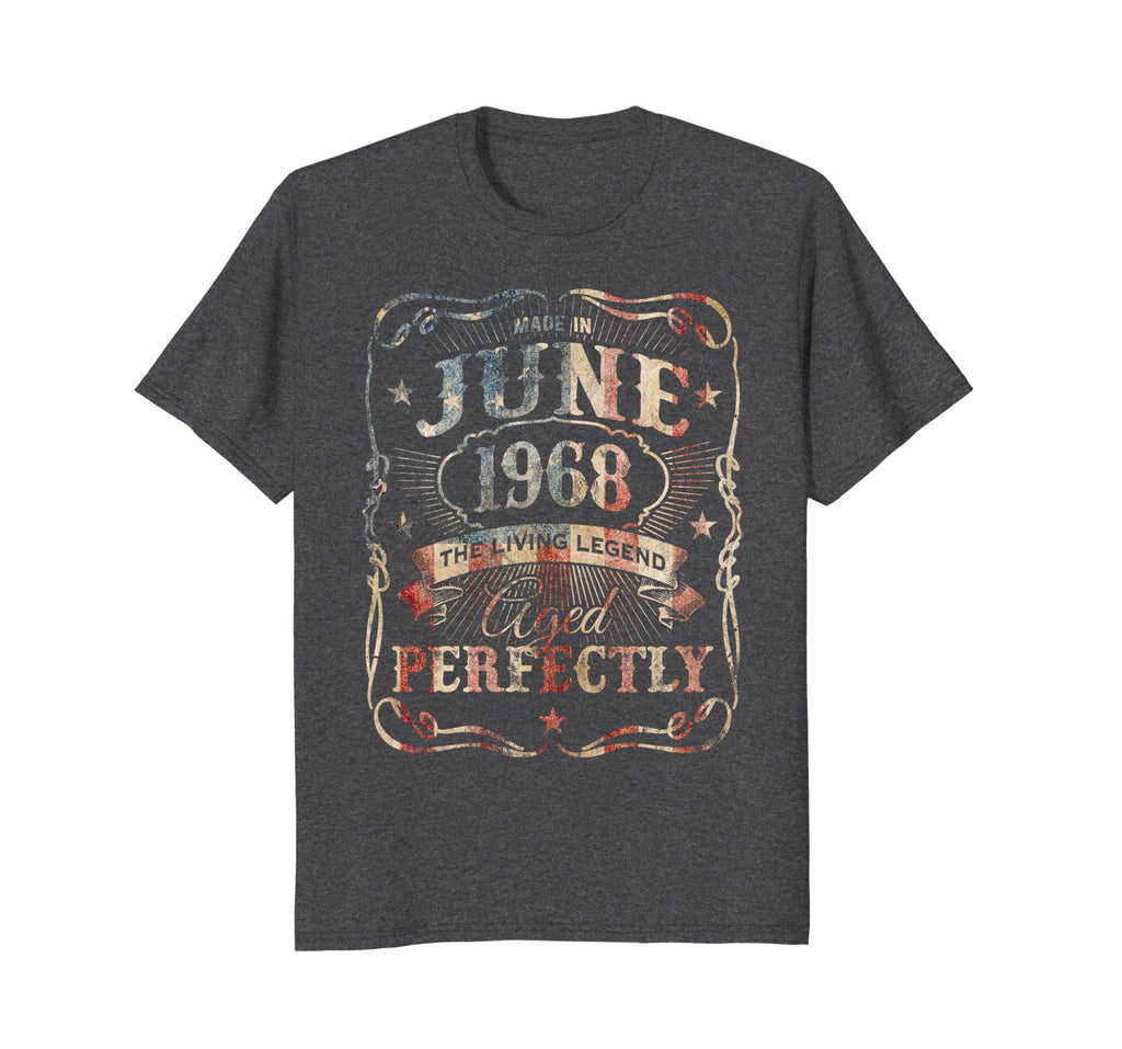 Made In June 1968 USA T-Shirt Vintage 50th Birthday