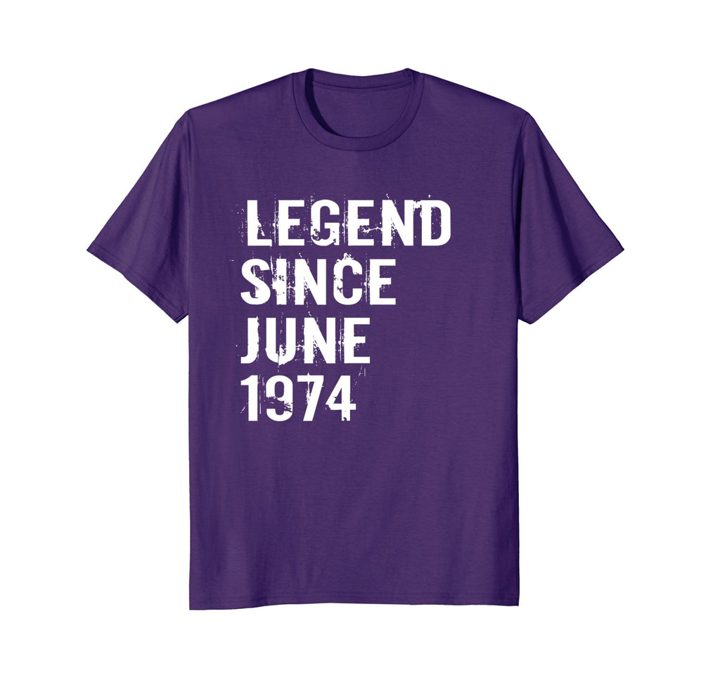 Legend Since June 1974 Tshirt 44th Birthday Gift Tee Shirt
