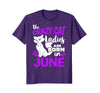 Image of The Crazy Cat Ladies Are Born In June Birthday T-Shirt