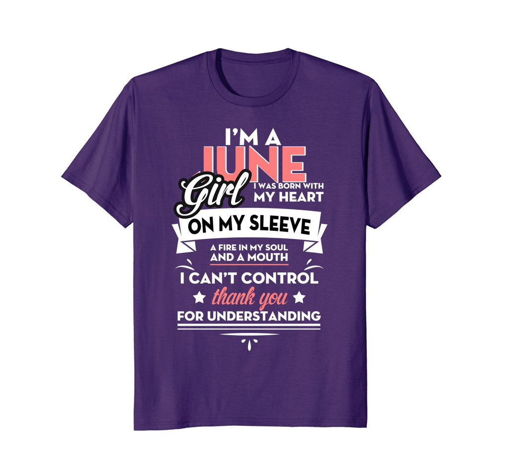 I'm A JUNE Girl T-Shirt Special Gift For Birthday Shirt