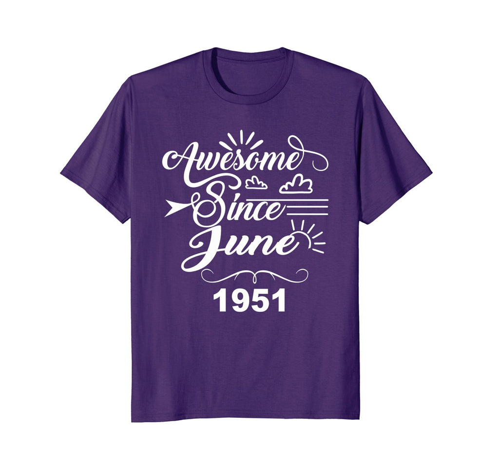 Awesome Since June 1951 T-shirt - 67th Birthday Gifts