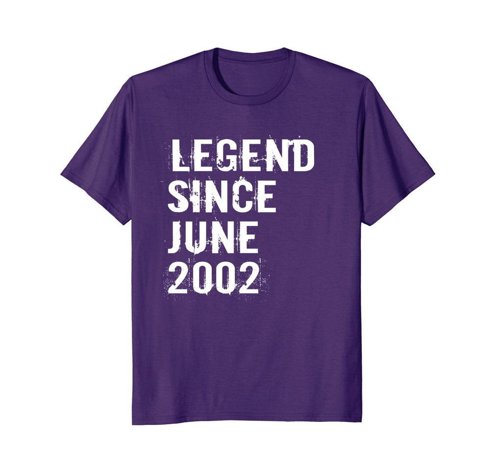 Legend Since June 2002 Tshirt 16th Birthday Gift Tee Shirt