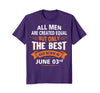 Image of Birthday gifts for men born in June 03rd Funny T-Shirt