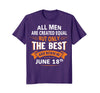 Image of Birthday gifts for men born in June 18th Funny T-Shirt
