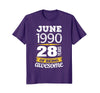 Image of June 1990 28 years of being awesome 28th Birthday T-Shirt
