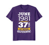 Image of June 1981 37 years of being awesome 37th Birthday T-Shirt