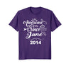 Image of Awesome Since June 2014 T-shirt - 4th Birthday Gifts