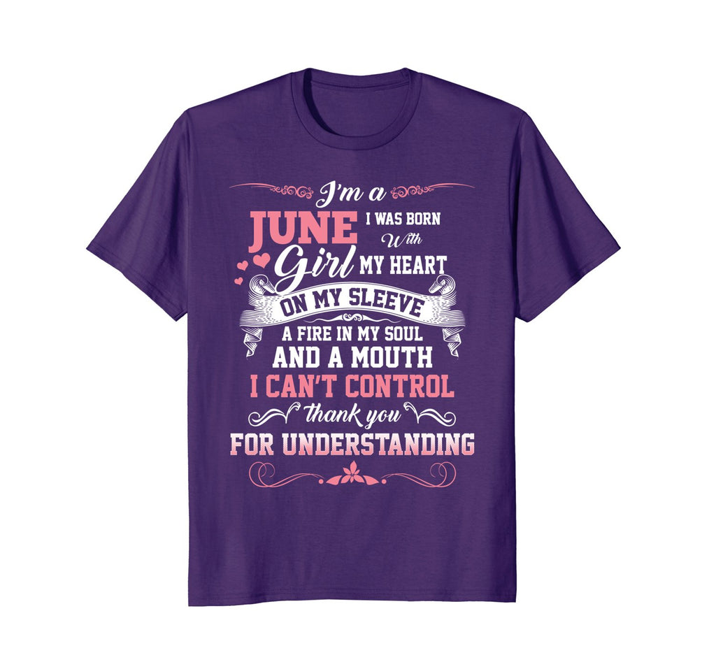 June Girl T Shirt Special Gift For Birthday Shirt