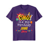 Image of June 24th OMG It's My Birthday T-shirt Cancer Pride