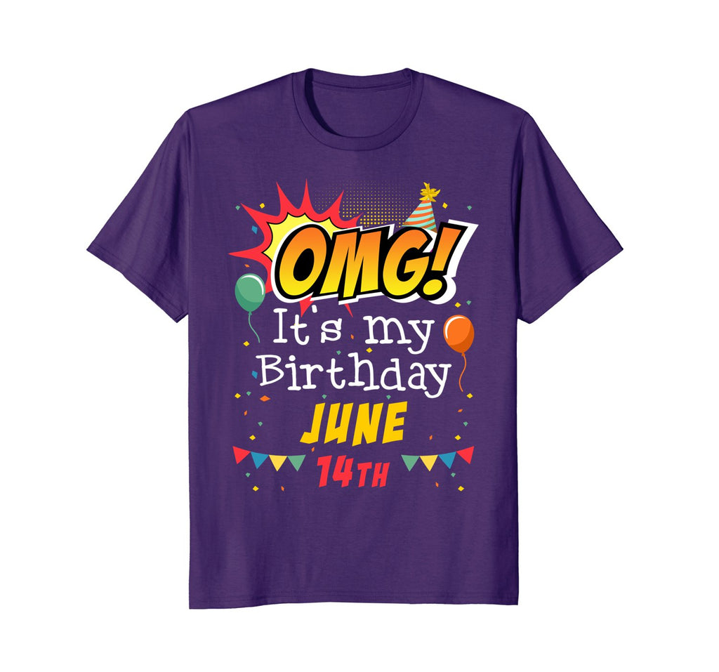 June 14th OMG It's My Birthday T-shirt Gemini Pride