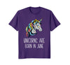 Image of Unicorns Are Born In June Birthday T-Shirt For Her