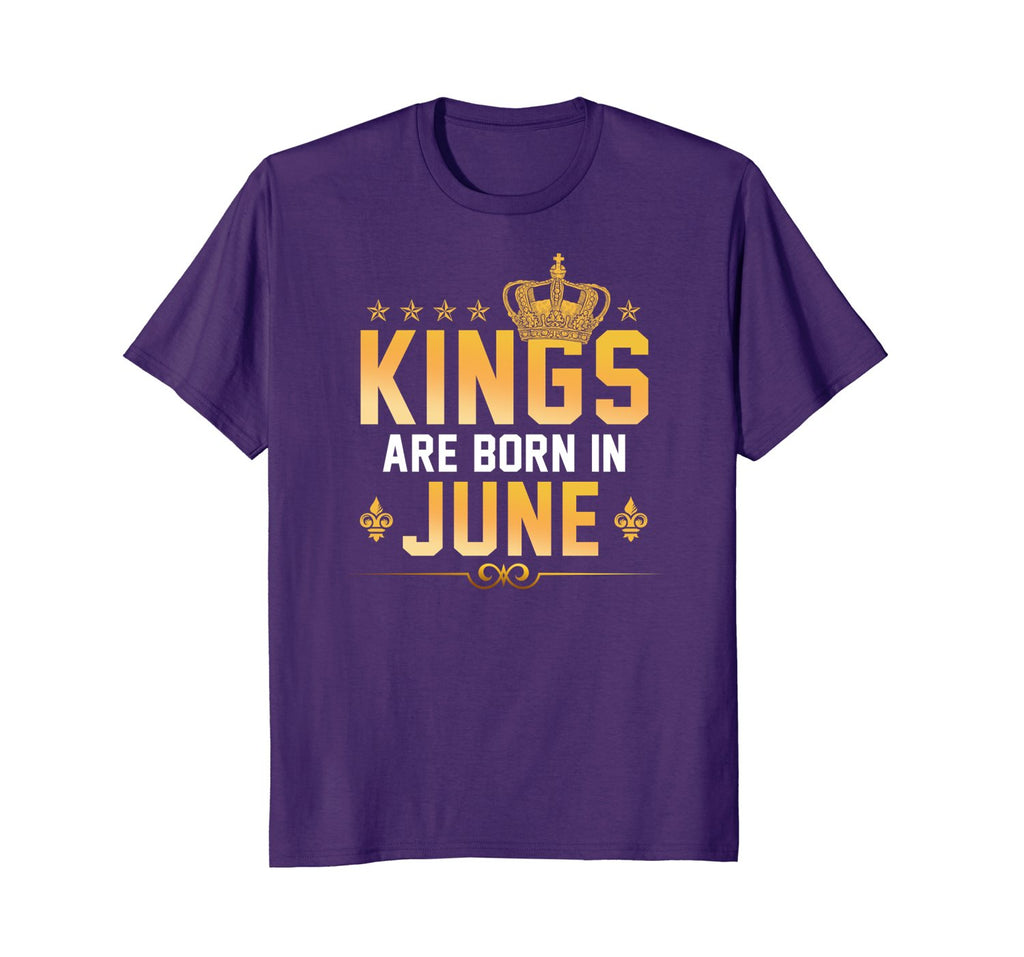 Kings Are Born In June Birthday Gift Tee Shirt