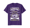 Image of Legends Born In June 1948 70th Awesome Birthday Gift Shirt
