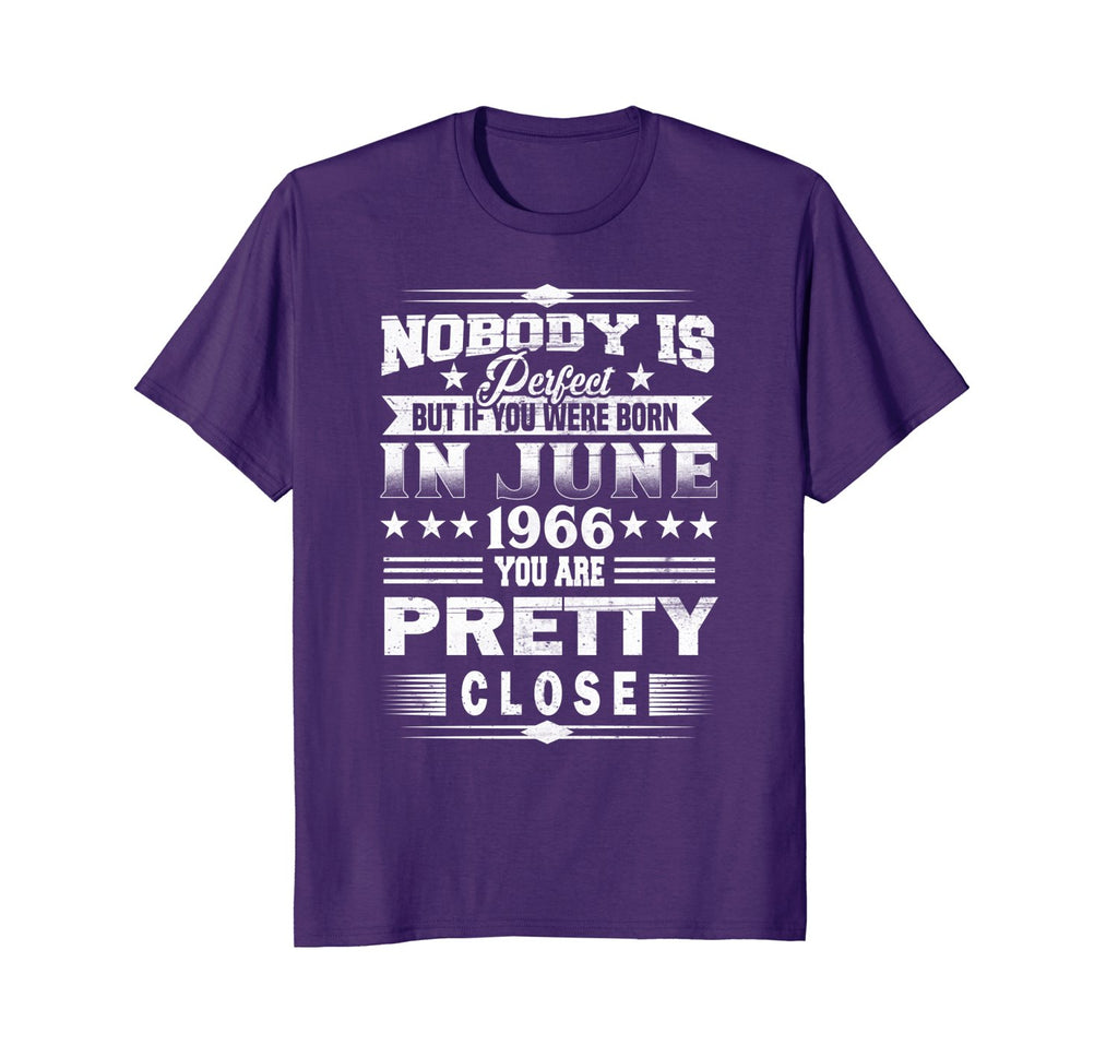 Made In June 1966 Vintage 52nd Birthday Gift Tshirt