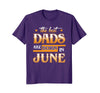 Image of Mens Best Dads Are Born In June Birthday Month T Shirt