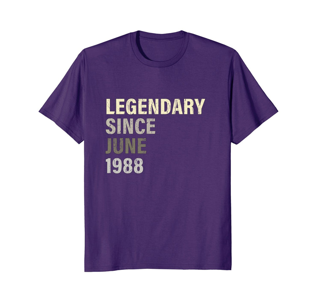 1988 Birthday Gift Legendary Since June T-Shirt