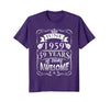 Image of June 59th Birthday 1959 Shirt 59 Years Of Being Awesome