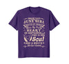 Image of Smartass June Girl Funny Birthday T-shirts