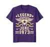 Image of Legend Since June 1973 T-shirt 45th Birthday Gifts