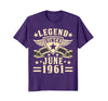 Image of Legend Since June 1961 T-shirt 57th Birthday Gifts