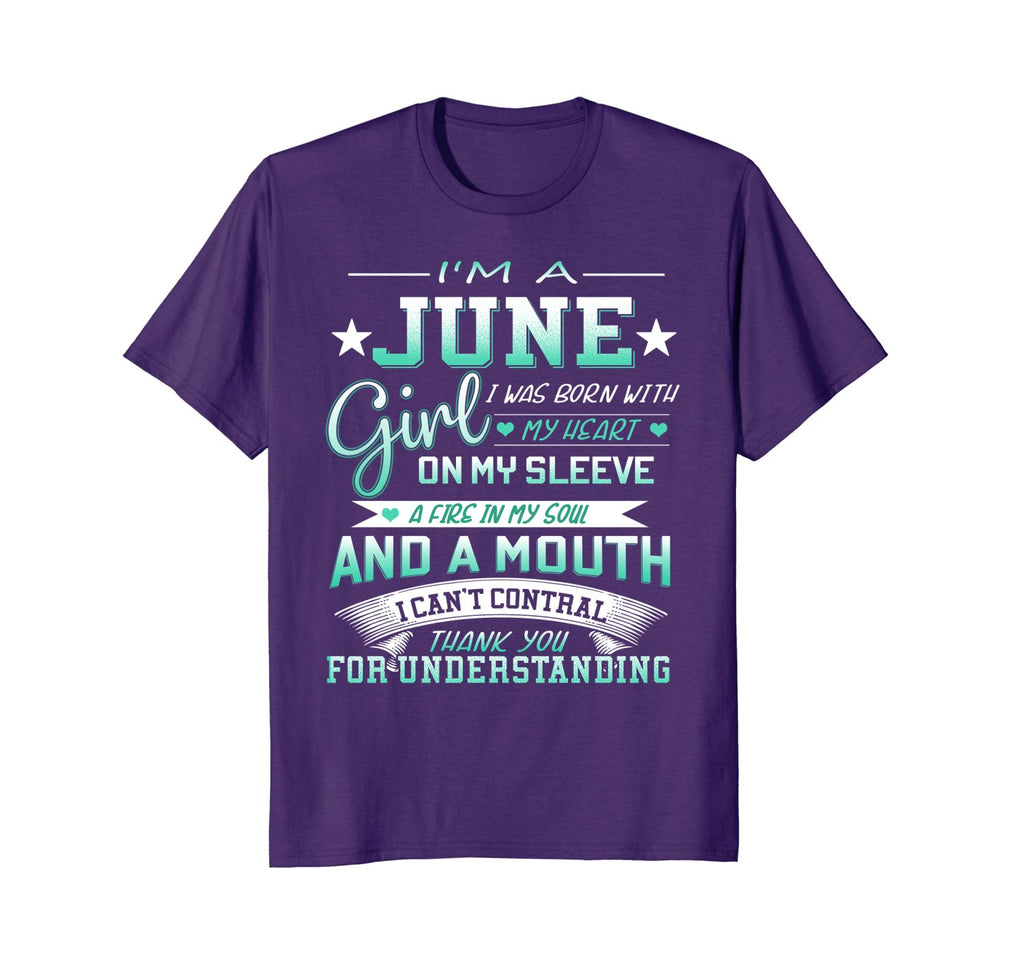 I'm A June Girl T-Shirt Special Gift For Birthday Shirt