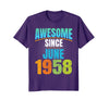 Image of Awesome Since June 1958 - 60th Birthday T-Shirt