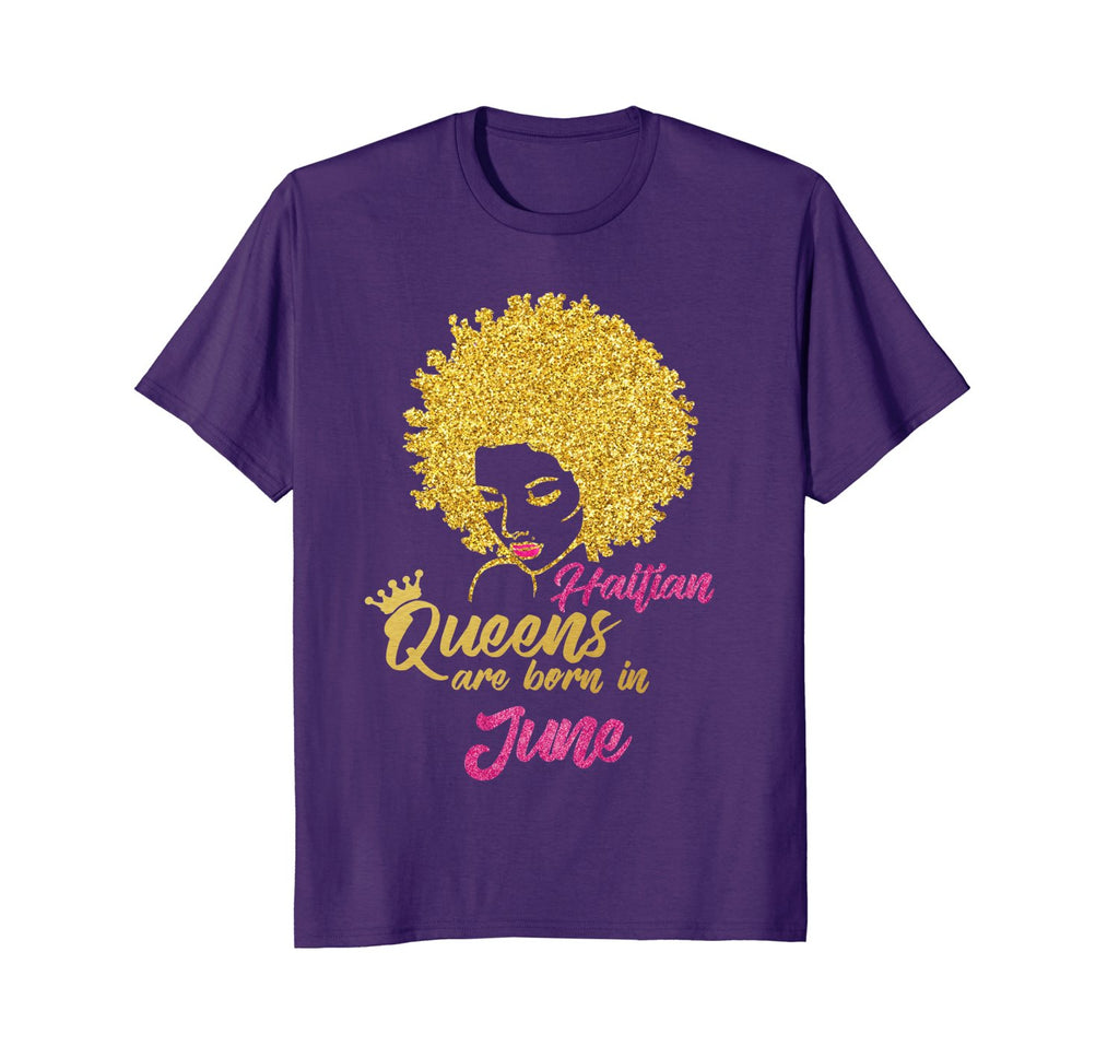 Haitian Queens Are Born In June Birthday T-Shirt for Women