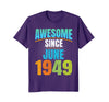 Image of Awesome Since June 1949 - 69th Birthday T-Shirt