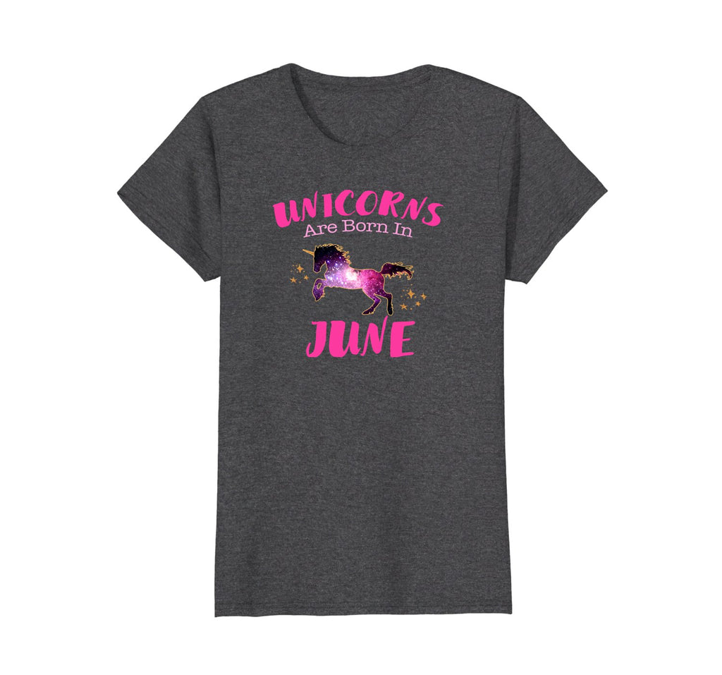 Unicorns Are Born In June T Shirt Unicorn Birthday Tee