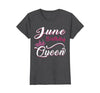 Image of Womens June Birthday Queen T-Shirt Birthday Gift For Women