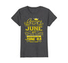Image of Womens Golden Real Queens Are Born On June 04 Birthday Shirt