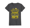 Image of Womens Golden Real Queens Are Born On June 28 Birthday Shirt