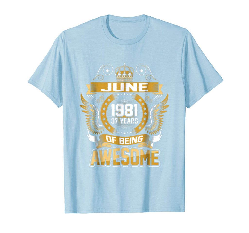 June 1981 37th Birthday 37 Years Old Gift T-Shirt