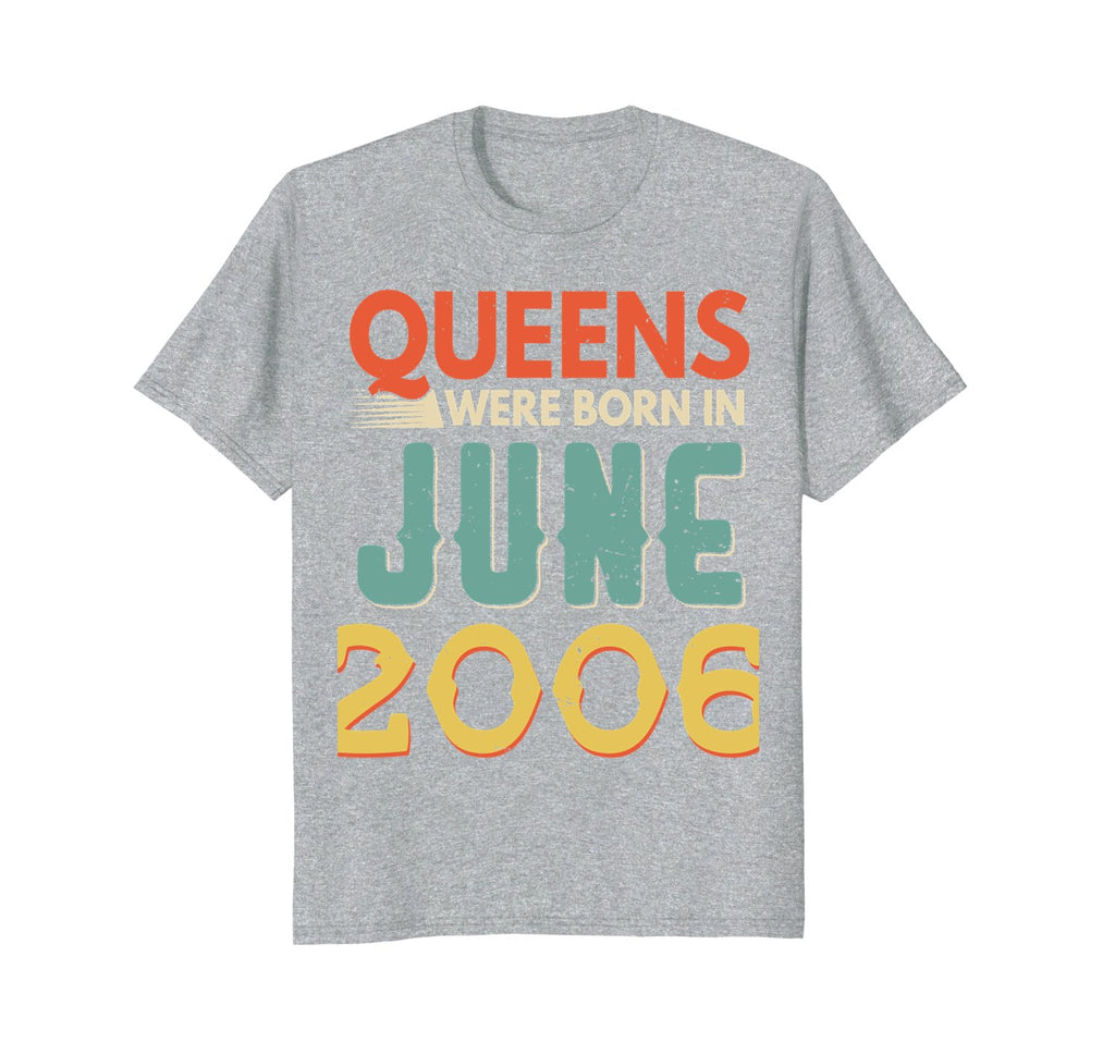 Queens Born In JUNE 2006 12nd Awesome Birthday Gift Shirt