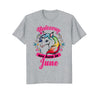Image of Unicorns Are Born in June T-Shirt Birthday Gift