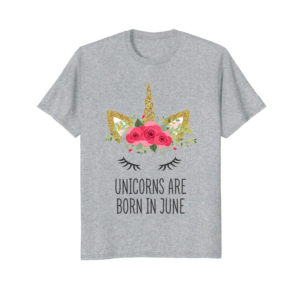 Unicorn Birthday T-shirt Unicorns Are Born In June